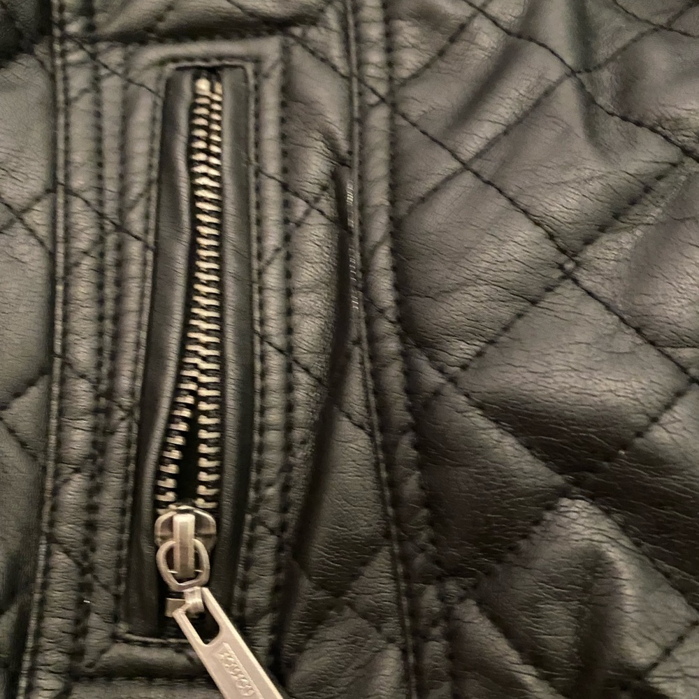 Girls Moto style Leather jacket - Picture 3 of 7